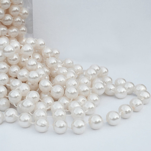 Large Ivory Pearl Beads On String 14mm x 3m