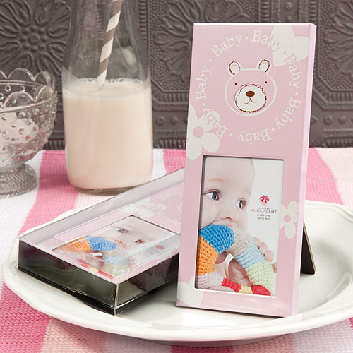 Metal Frame 2x3 Pink Bear Design