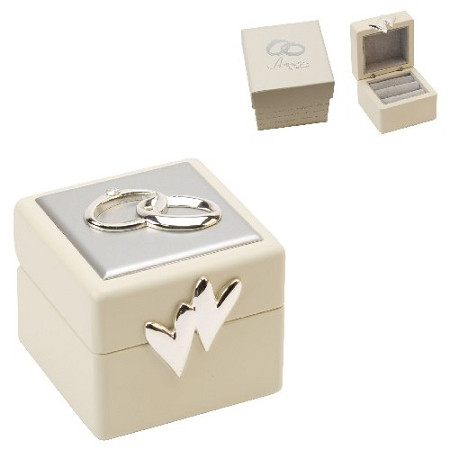 Amore Wedding Ring Box With Icons And Crystals