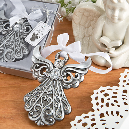 Silver Angel Ornament With Antique Finish