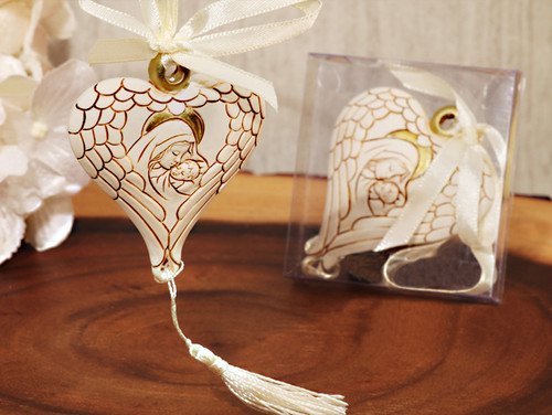 Inspirational Hanging Heart Madonna Ornament