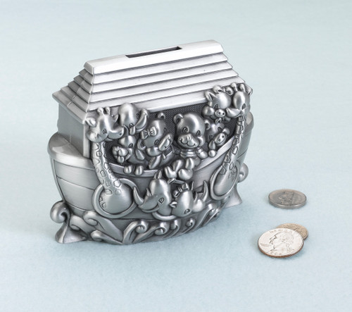 Noah's Ark Pewter Bank