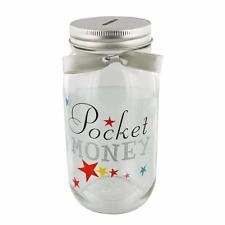 Pennies And Dreams Glass Money Box Jar Pocket Money