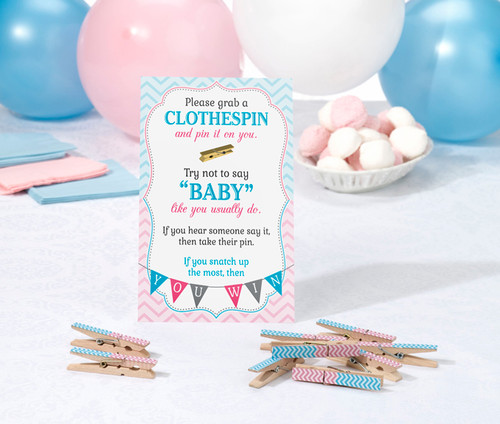 Gender Reveal Clothespin Game