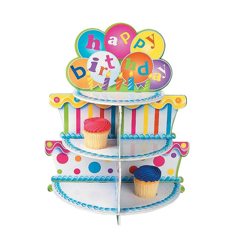 Foam Board Birthday Cake Cupcake Holder