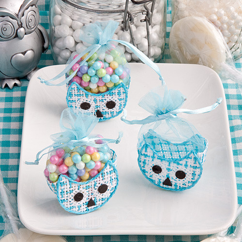 Adorable Owl Baskets Blue