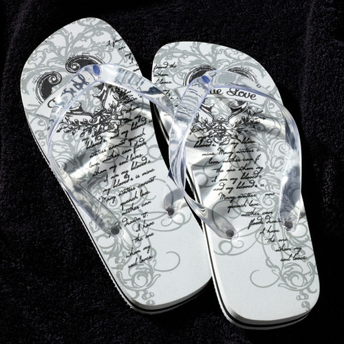 Flip Flops Women's Large 910 White