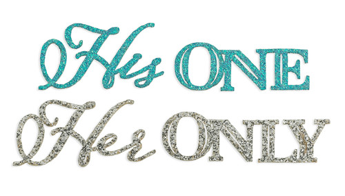 His One Her Only Shoe Sticker Set