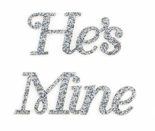 He's Mine Shoe Sticker