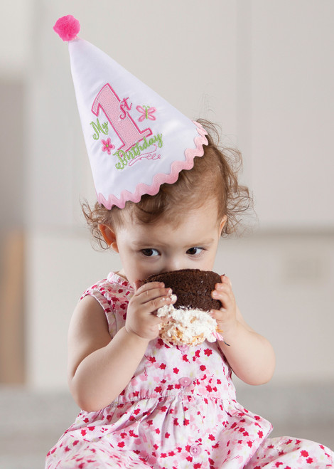 First Birthday Cap Pink