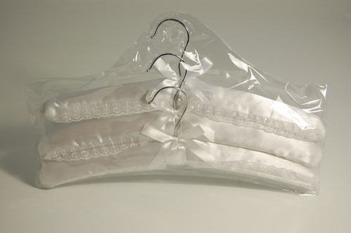 Bridal Coat Hangers Set of 3 White
