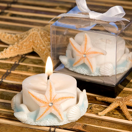 Starfish Design Favour Saver Candle Favours