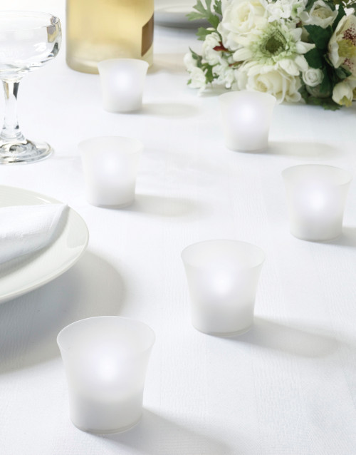 Set of 6 LED Tealight Votives