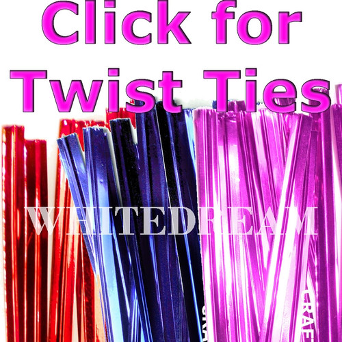 Metallic Twist Ties for cone bags
