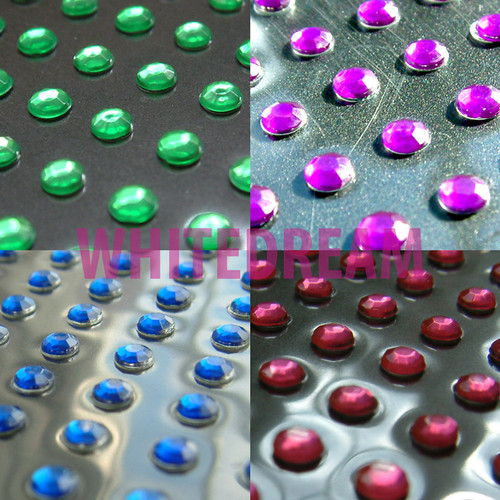 6mm - Self Adhesive Diamante Gems (Round)