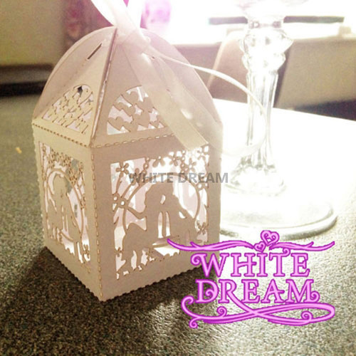Pack of 10 - Luxury Wedding Favour Boxes + Ribbon Ties - 5 Designs Pack of 10 - Luxury Wedding Favour Boxes + Ribbon Ties - 5 Designs