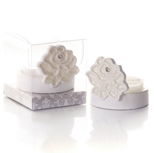 A Rose in Bloom Tealight Candle Holder
