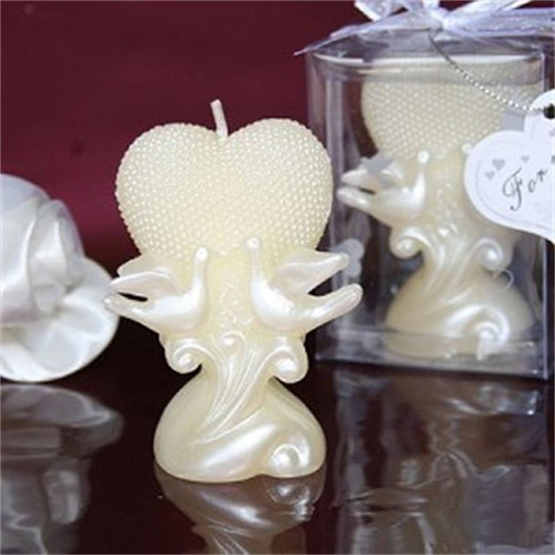 Pure Doves Heart Design Candle