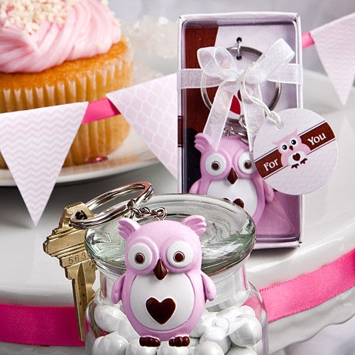 Cute Little Pink Owl Key Chain Favours