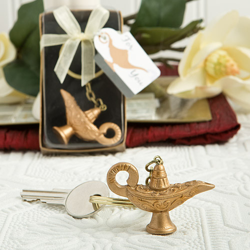 Gold Magic Lantern Key Chain From White Dream