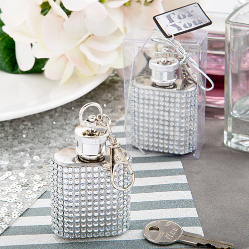Bling Collection Flask Key chains From White Dream