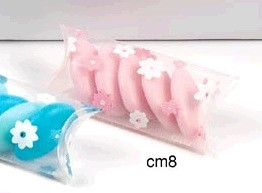 Plastic Sweet Box Pink Flowers