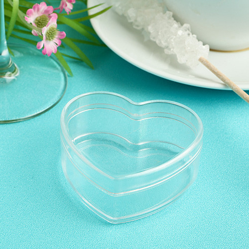 Heart Shaped Clear Plastic Box From The Perfectly Plain Collection