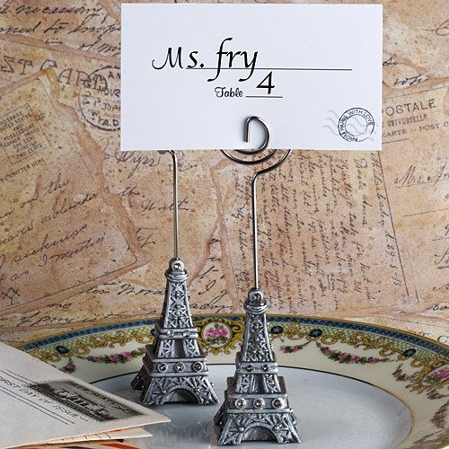 From Paris With Love Collection Eiffel Tower Place Card Holder Favours