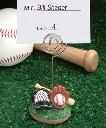 Baseball Themed Place Card Holders