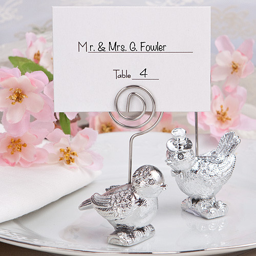 Lovebirds Place Card Holders Bride And Groom