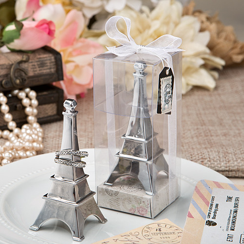 Paris Eiffel Tower Chrome Metal Ring Holder