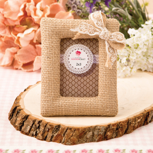 Burlap Picture Frame Place Card Holder From White Dream