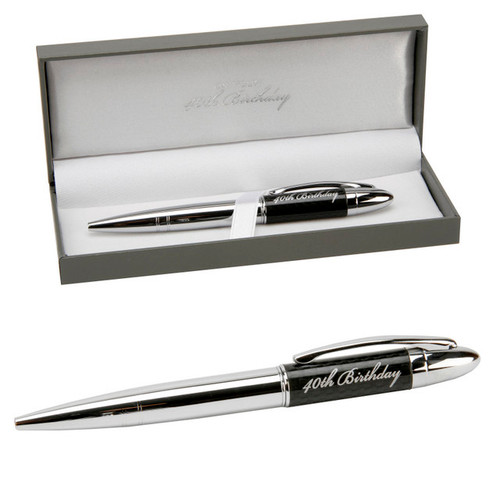 Birthdays By Juliana Silver Pen 40th Birthday