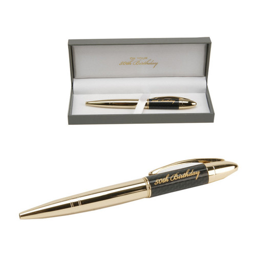 Birthdays By Juliana Gold Pen 50th Birthday