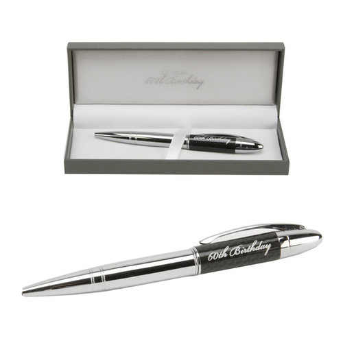 Birthdays By Juliana Silver Pen 60th Birthday