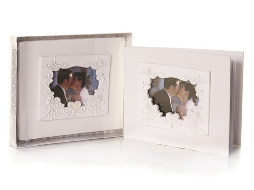 Elegant Epoxy Heart Design Guest Book