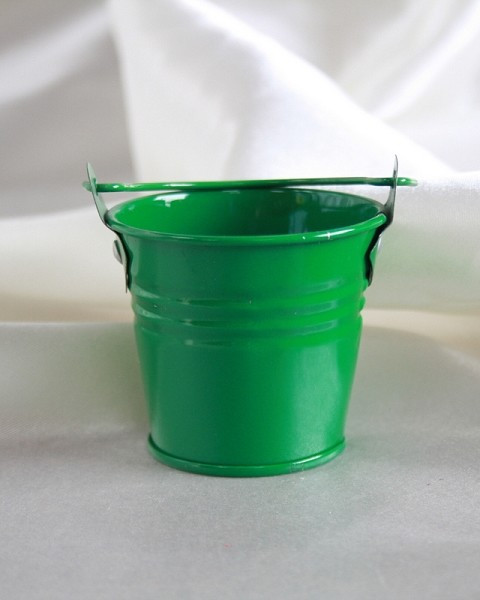 2" Galvanised Pail With Handle Green