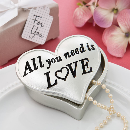 All You Need is Love Heart Shaped Box From White Dream