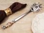 Murano Art Deco Pasta Server With Mauve And Gold Bead