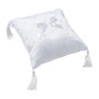 Elegant Satin Ring Pillow White