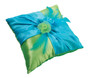 Blue Green Ring Pillow