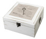 Antique White Card Box Christian