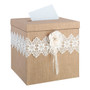 Burlap And Lace Card Box
