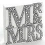 Mr. And Mrs. Plaque With Jewels White