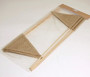 6 x Slanted Double Sided Jute Flag