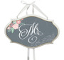 Mr. Small Oval Wooden Sign Black