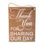 Hanging Sign Thank You For Sharing Our Day