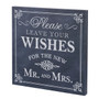 Leave Your Wishes Canvas Wedding Sign