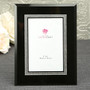 Black Glass Frame With Silver