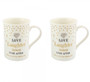 Mad Dots Love And Laughter Mug Set